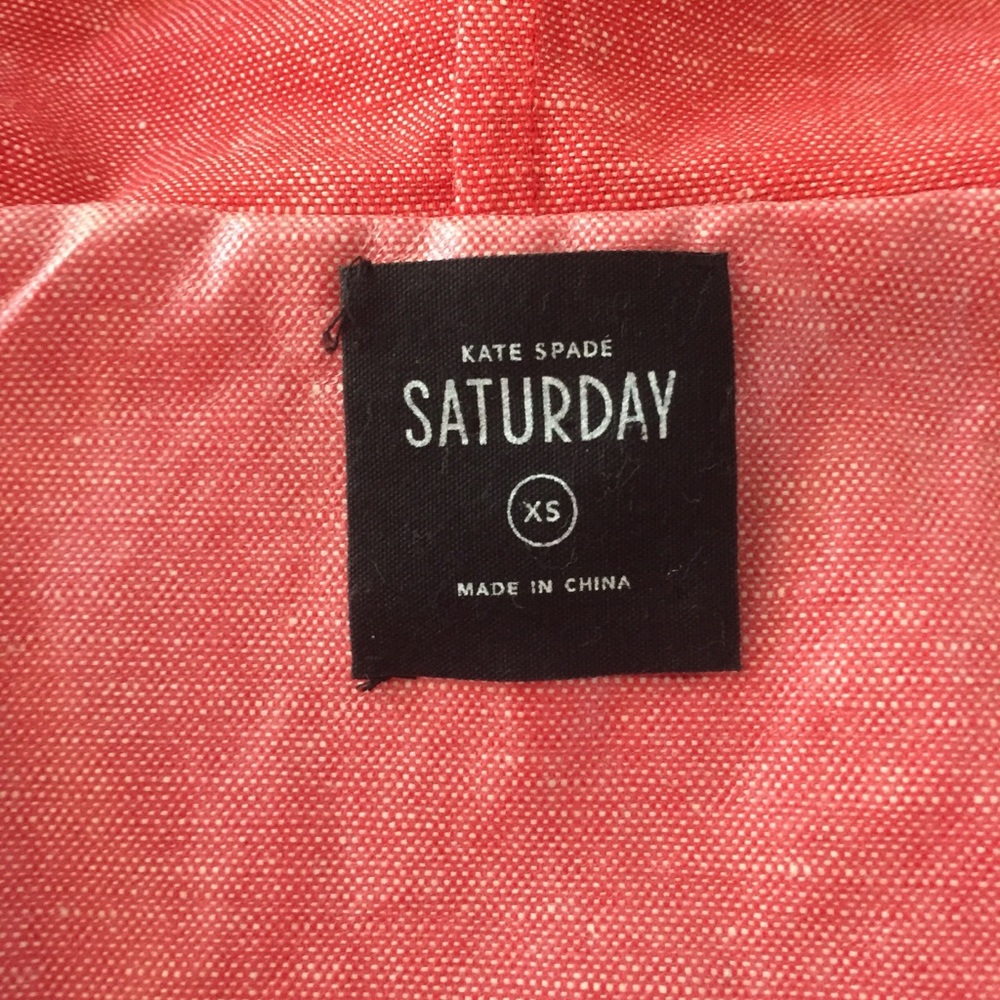 Kate Spade Saturday color block rain jacket size X small - Picture 6 of 8